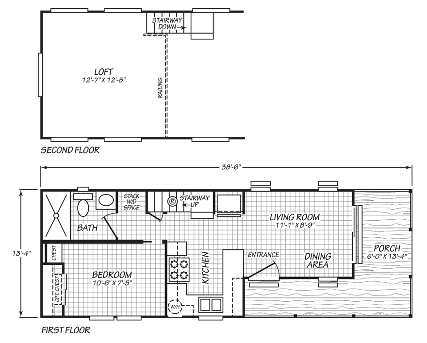 Suncreek Park Model Loft 