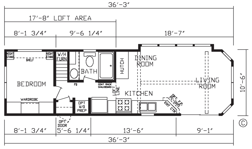 Jenkinsville Park Model Loft 